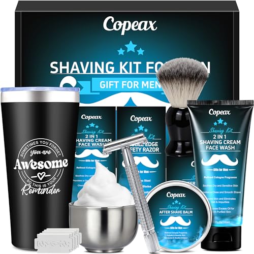 Shaving Kit for Men,Natural Cologne Shaving Cream,Balm,Shaving So...