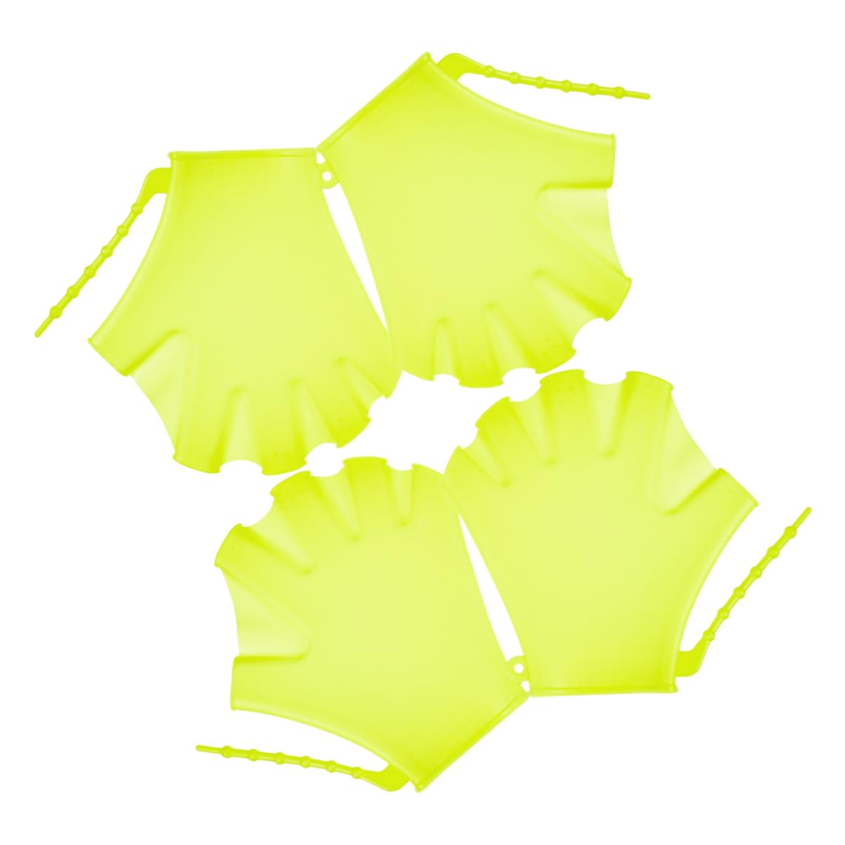 NAMOARLY 4Pcs Swim Training Gloves for Adults Water Resistant Diving Mittens Silicone Webbed Swim Gloves for Enhanced Stroke Efficiency for Swimming Practice Fitness