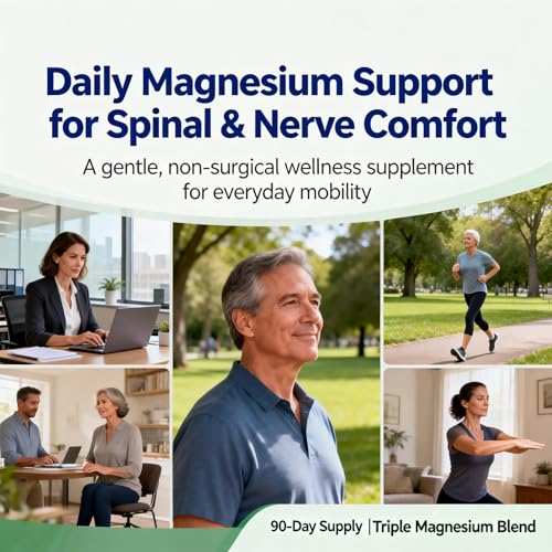 Image of Rosaclear relify Compression Relief Magnesium Complex - Advanced Spinal & Nerve Support Supplement with Glycinate, Malate & Taurate - Supports Disc Hydration, Daily Comfort - 90-Day Supply (1pc)