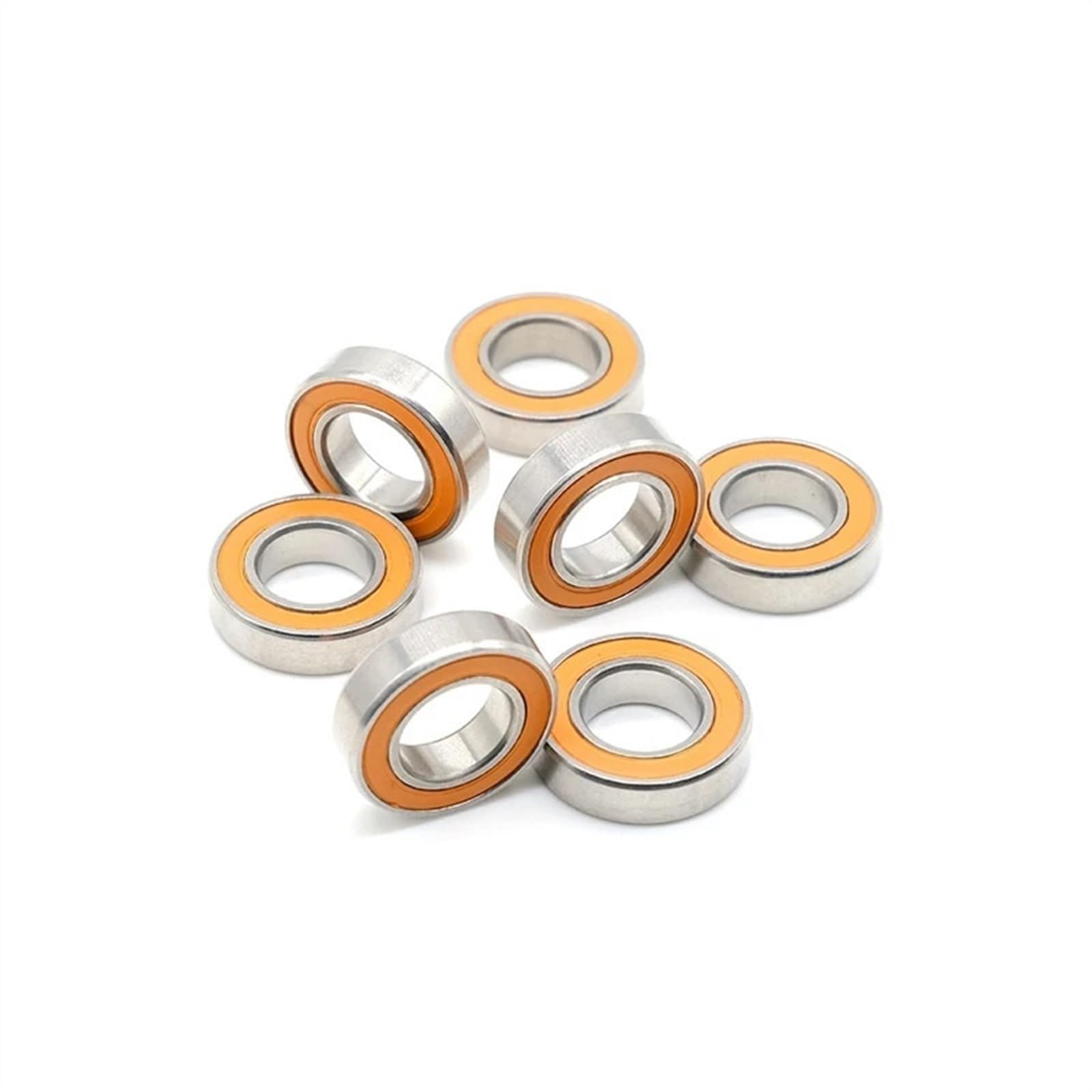 4 rodamientos de bolas de cerámica híbridos de acero inoxidable S6800-2RS CB S6800 2RS 10x19x5 mm