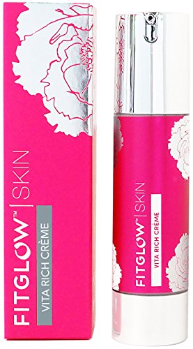 Fitglow Beauty Vita Rich Creme - Vegan & Organic Vitamin-Infused Facial Moisturizer with Hyaluronic Acid & Over 150 Phytonutrients & Vitamins (50ml)