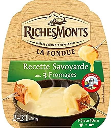 La fondue - Recette savoyarde aux 3 fromages 450g