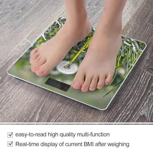 Báscula digital de baño con diseño Diente de León miniatura 5