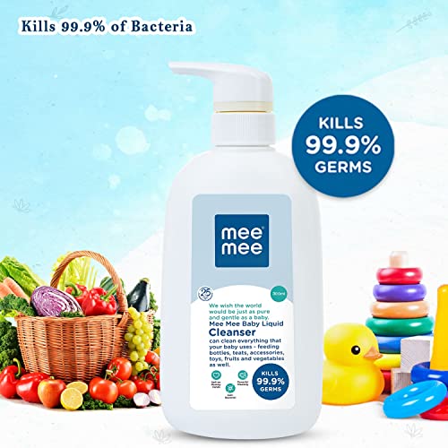 Mee-Mee-Anti-Bacterial-Baby-Liquid-Cleanser-Kills-999-Germs-Feeding-Bottle-Cleaner-Liquid-Bowls-Toys-Food-Accessories-300-ml-Bottle