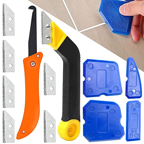 BA1 Grout Removal Caulking Tool Set with Tile Grout Saw Hook Cutter 6