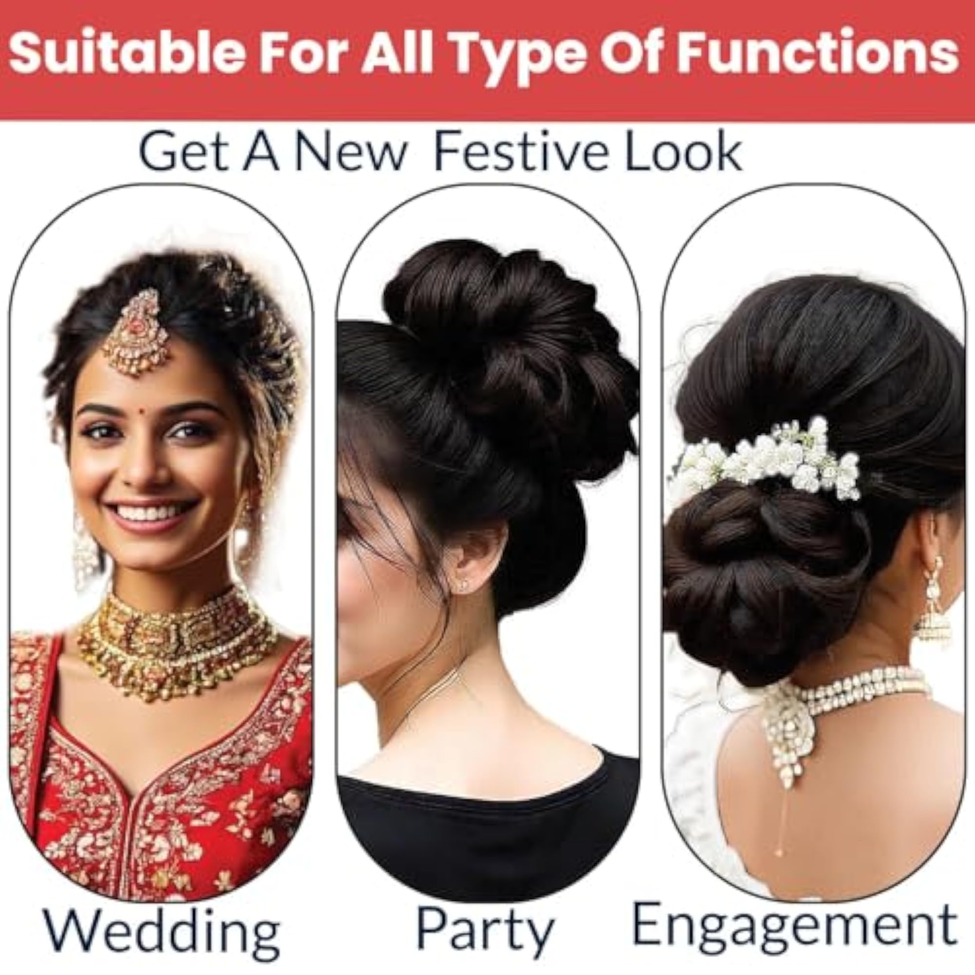 Messy Bun Hair Scrunchie Extension for Women