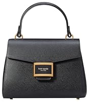 kate spade new york Katy Textured Leather Small Top Handle, Black