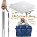 Laptop Stand, 9 Angles, 3 Folding Modes in 1. Portable Ergonomic Angled Laptop Aluminum Stand. Adjustable Height Laptop Holder with Slide-Proof Silicone. for Laptop 10''~15.6''(Silver)