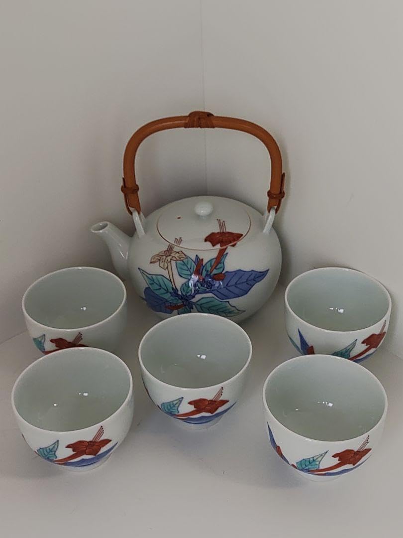 Amazon.co.jp: 今泉今右衛門 茶器セット 急須 煎茶碗 5客 煎茶道具 