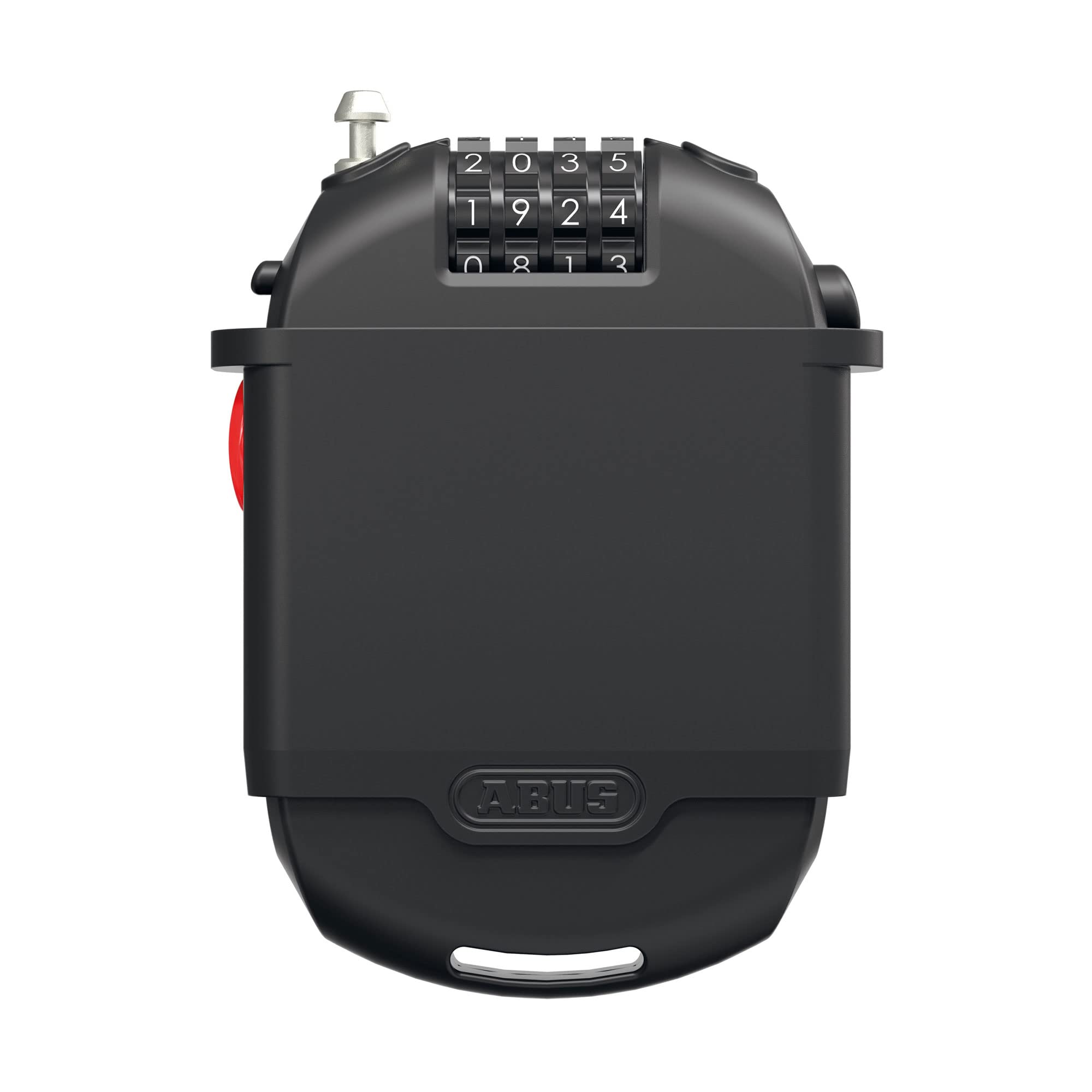ABUS Spezialschloss Combiflex 2503/120 + Halterung UCH 2503, 120 cm | Kompaktowa linka z samozwijającym się kablem, indywidualnym kodem cyfrowym, format kieszonkowy