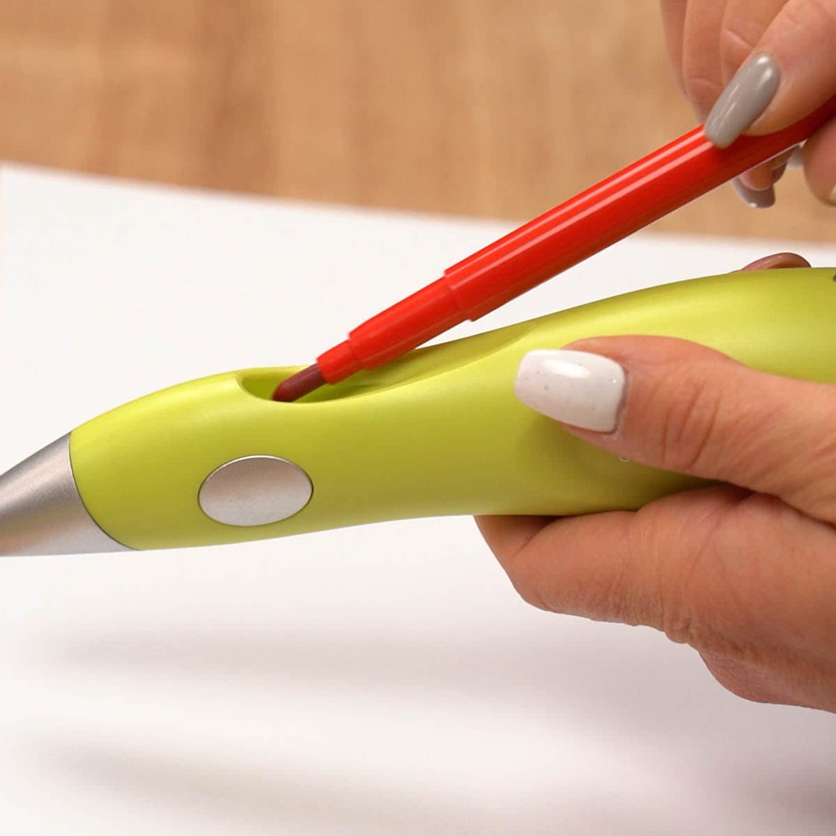 JOLLY Airbrush Fun | Spray Colours for Children | Non-Toxic (Airbrush), 20-Piece Set, Green