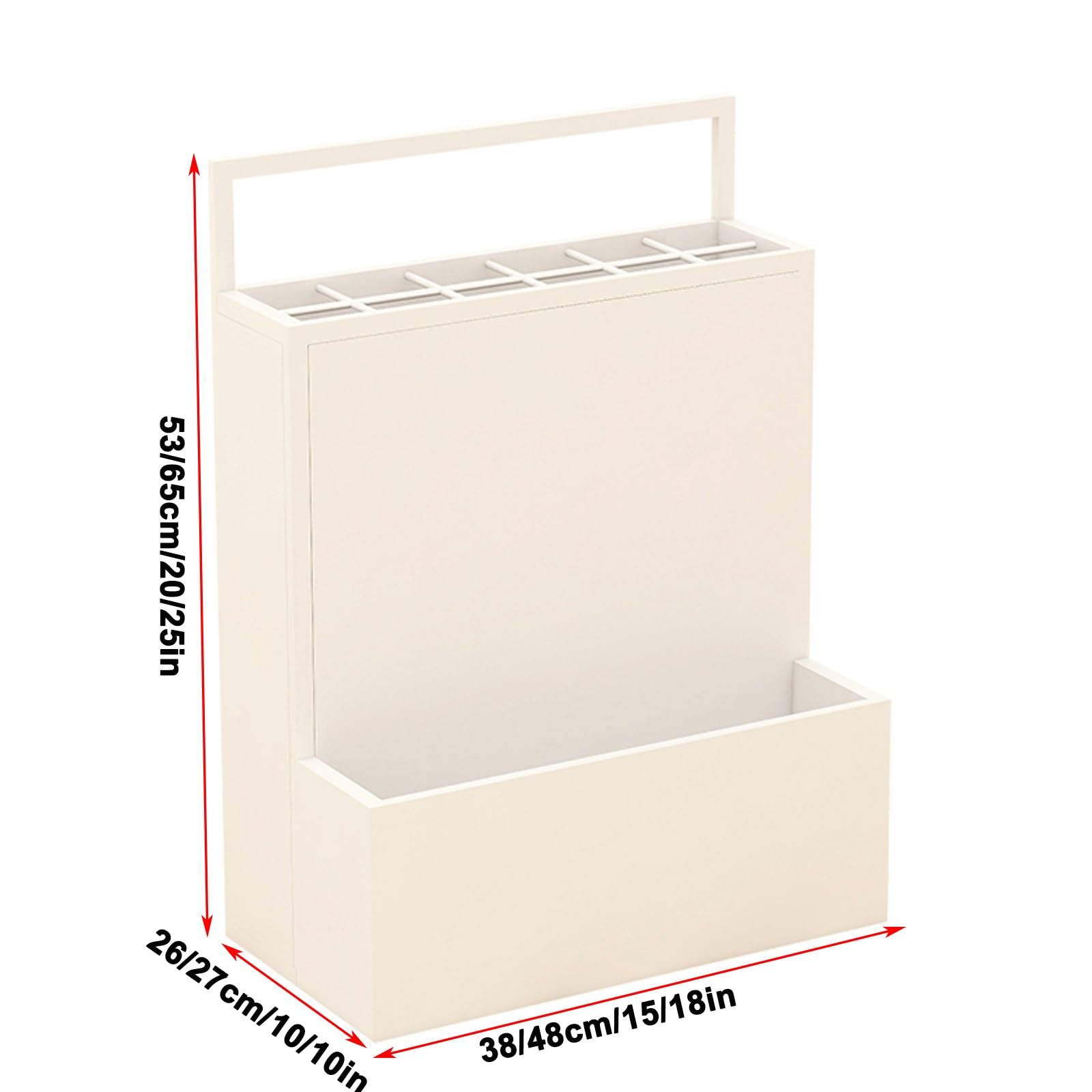 Generico Portaombrelli in Metallo a 2 Livelli per portaombrelli da Ingresso, portaombrelli Commerciale con Vassoio raccogligocce Rimovibile (Grigio, 38 * 26 * 53 cm/15 * 10,2 * 20,9 Pollici