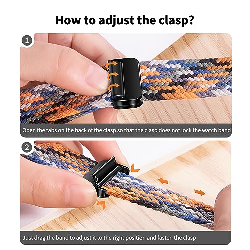 Image of Qimela Sport Loop Compatible with Apple Watch Band 38mm 40mm 41mm 42mm 44mm 45mm 46mm 49mm for Women Men,Magnetic Strap Stretchy Braided Wristband for iWatch Series 11 10 9 8 7 6 5 4 SE Ultra 3 2 1