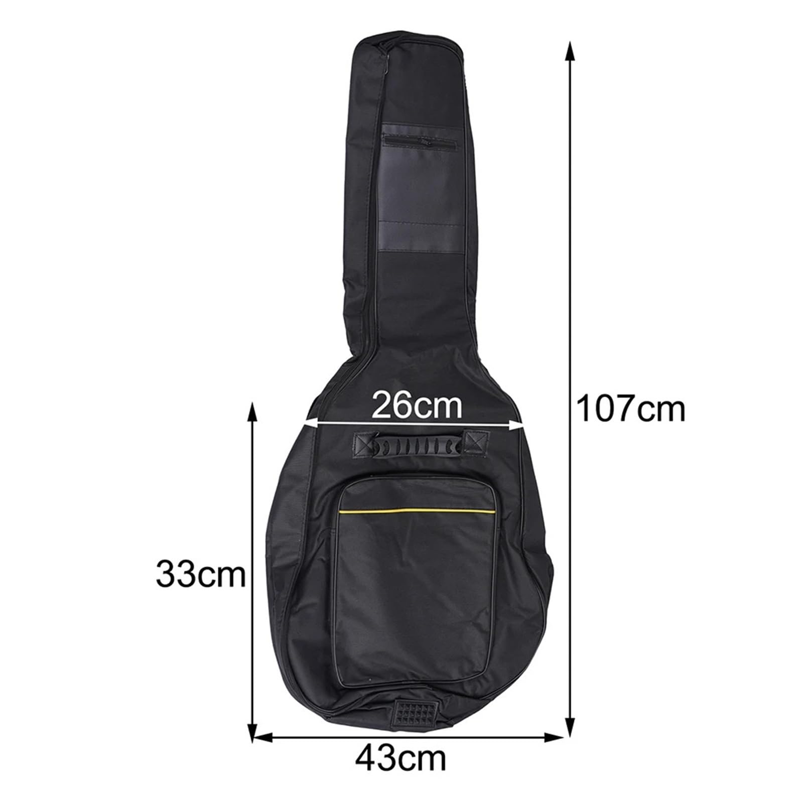 Gitarrentasche 41-Zoll-Gitarrentasche-Rucksack, wasserdichte Taschen, Ripstop-Oxford-Nylon, doppelter Gurt, gepolsterter Gitarrenkoffer, Gitarren-Rucksäcke