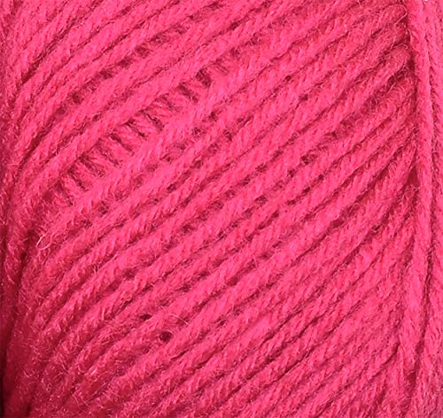 Image of M.G ENTERPRISE 100% Acrylic Wool Magenta (Pack of 16) Baby Soft Wool Ball Hand Knitting Wool /Art Craft Soft Fingering Crochet Hook Yarn, Needle Knitting Yarn Thread Dyed a€¦ D