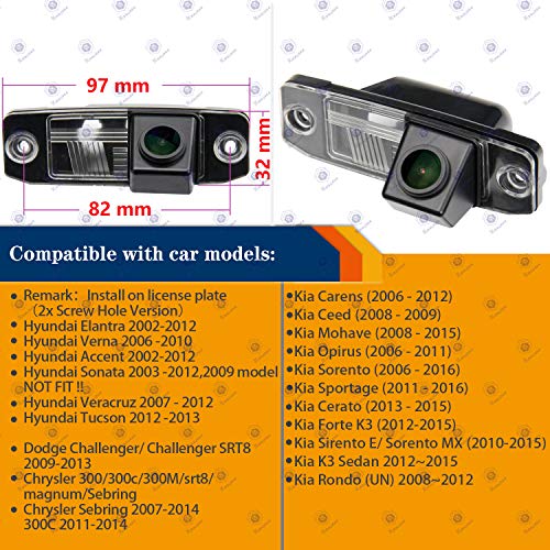 HD 1280x720p Retrocamera 170° Visione Notturna