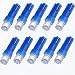 CCIYU 10 Pack Blue T5 Instrument Cluster Panel Gauge Dash LED Bulb light 17 57 37 73 74 / T5 Diode Led Bulbs For Dashboard Gauge Light Speedometer Odometer Tachometer