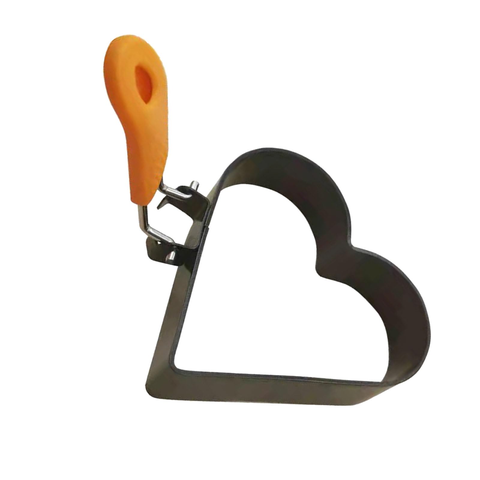 GTYLF Shape Eggs Rings Stainless Steels Molds with Foldable Handle for Frying Eggs and Baking Breakfast Sandwiches High Temperatures Molds