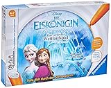 Durch die beweglichen Ringe ist der Weg zum Eispalast jedes Mal neu. 4 Spielfiguren und 8 Baum-Kärtchen zeigen viele Figuren aus dem Disney Film Die Eiskönigin- Völlig Unverfroren. tiptoi Stift nicht enthalten, muss separat erworben werden