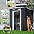 JAXPETY 6x4 Outdoor Storage Shed, Lockable Metal Shed Large Sheds & Outdoor Storage Garden Shed Tool Outdoor Storage Shed with Sliding Doors and Air Vent for Backyard, Patio, Lawn
