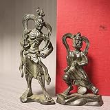 SHUBIAO Fabriqué à la Main Décoration de la Maison Statue Bureau Ornements de Bureau Éviter Le Mal Figurines de Bouddha Vintage Décorations for la Maison Artisanat (Color : Onecolor)