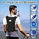 Laufweste für Damen und Herren, Ultraleicht Trinkrucksack, Trail Rucksack Trinkweste Laufen mit 2L Trinkblase 500ml Wasserflasche, Reflektierende Laufweste für Läufe, Radfahren, Trails, Marathons