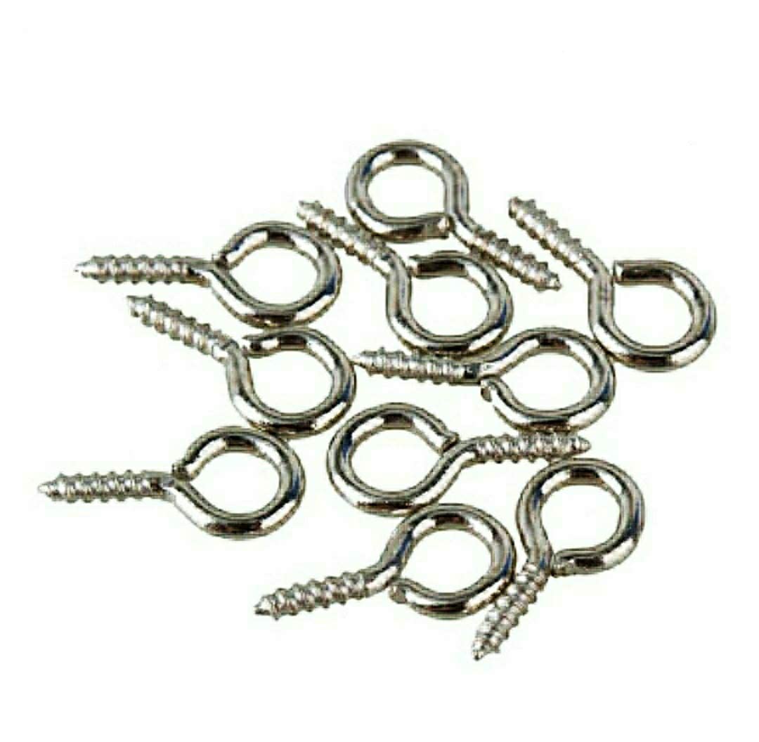 ikis Stainless Eye Hooks for Arts,Jewelery and Curtain Spring Hooks (Pack of 20 Pcs)-image-9