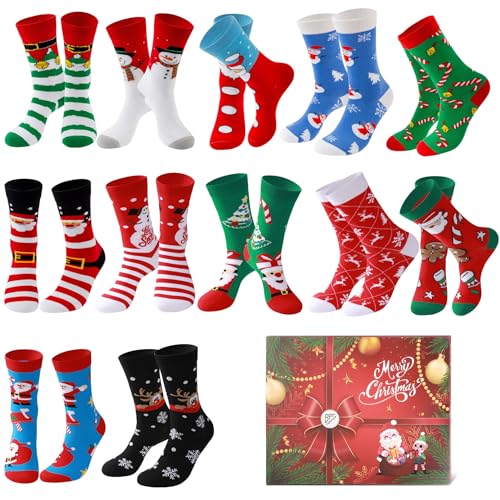Chaussettes de Noël B femme chaudes en laine tricotée hiver