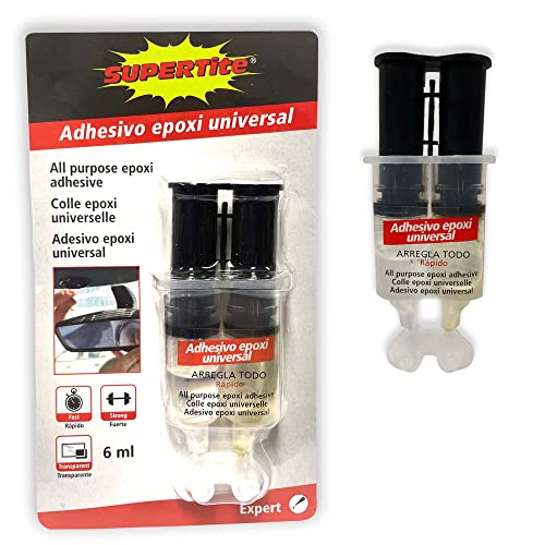 Pegamentos Fuertes Pegamento fuerte resina epoxi transparente liquida, pegamento fuerte Adhesivo reparador extrafuerte para plastico madera...