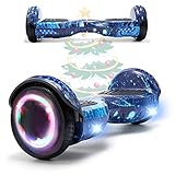 HST Hoverboard 6.5'' Patinetes Autoequilibrio Patinete Eléctrico Bluetooth, Ruedas de Skate con luz LED para Niños y...