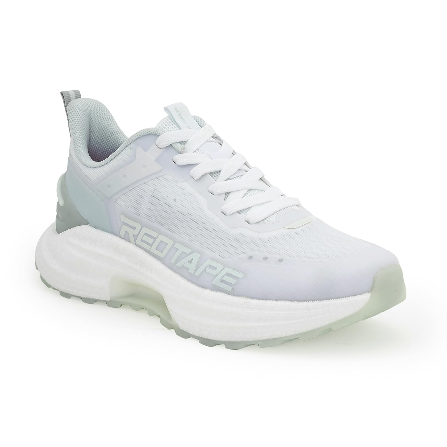 red tape Women's Sneakers White Grey Mesh TPU Round Toe Lace-Up-picture-24