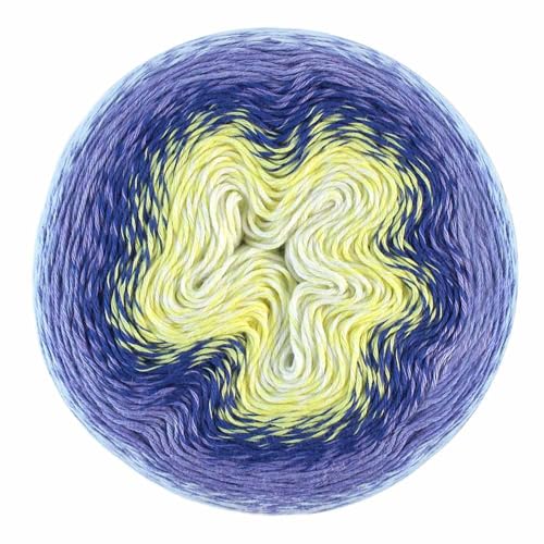 Image of Scheepjes Whirl Gradient Yarn 772 Banana Cream Hi, 1 Cake 1094 yd, Cotton /Acrylic Blend