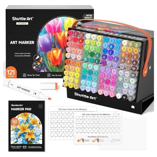 121 Colors Alcohol Markers Set