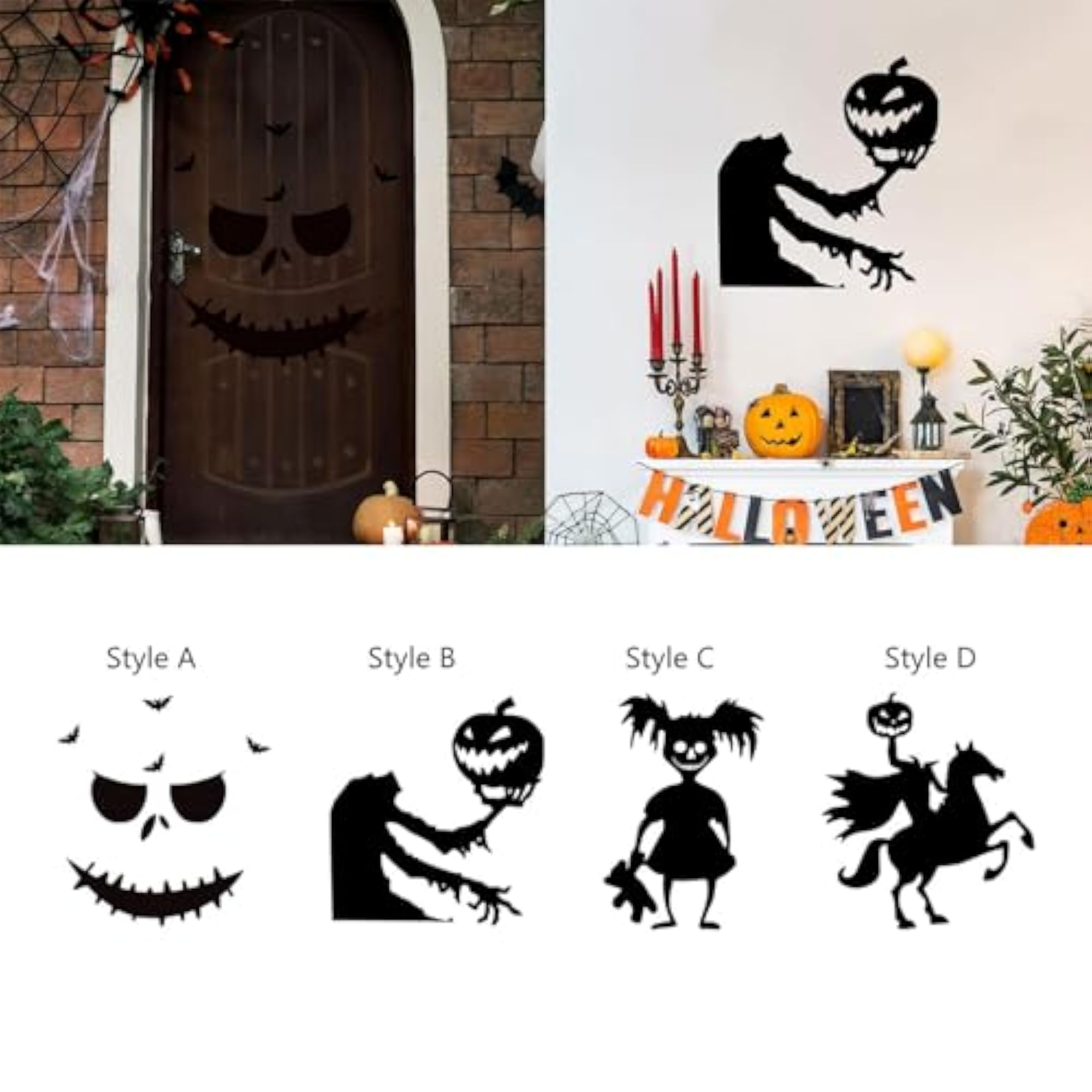 Halloween Felt Cloth Door Wall Sticker Decoration