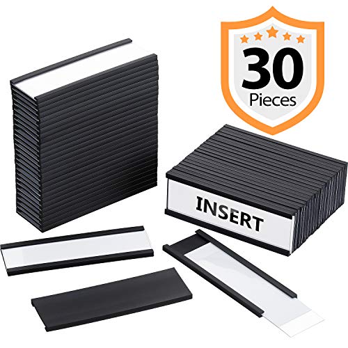Magnetic Data Card Holders Magnetic Labels with Magnets and Cards for Metal Shelving