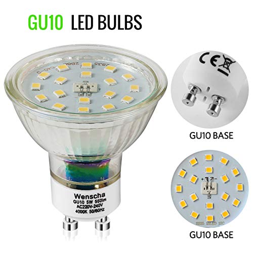 Wenscha - Lampadina LED GU10, 6 lampadine LED
