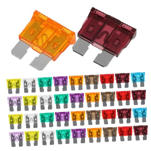 Kit de 50 fusibles automotrices mini para auto, RV y motorhome, materiales de policarbonato y zinc miniatura 1
