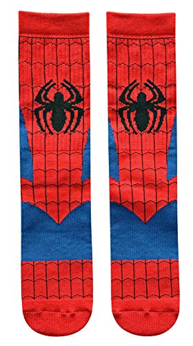Hyp Marvel Ultimate Spider-Man Cosplay Mens Athletic Crew Socks