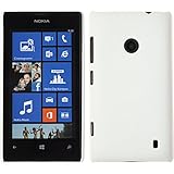 PhoneNatic Funda Rígida Compatible con Nokia Lumia 520 - Goma Blanco - Cover Cubierta + Protector de Pantalla PhoneNatic Funda Rígida Compatible con Nokia Lumia 520 - Goma Blanco - Cover Cubierta + Protector de Pantalla