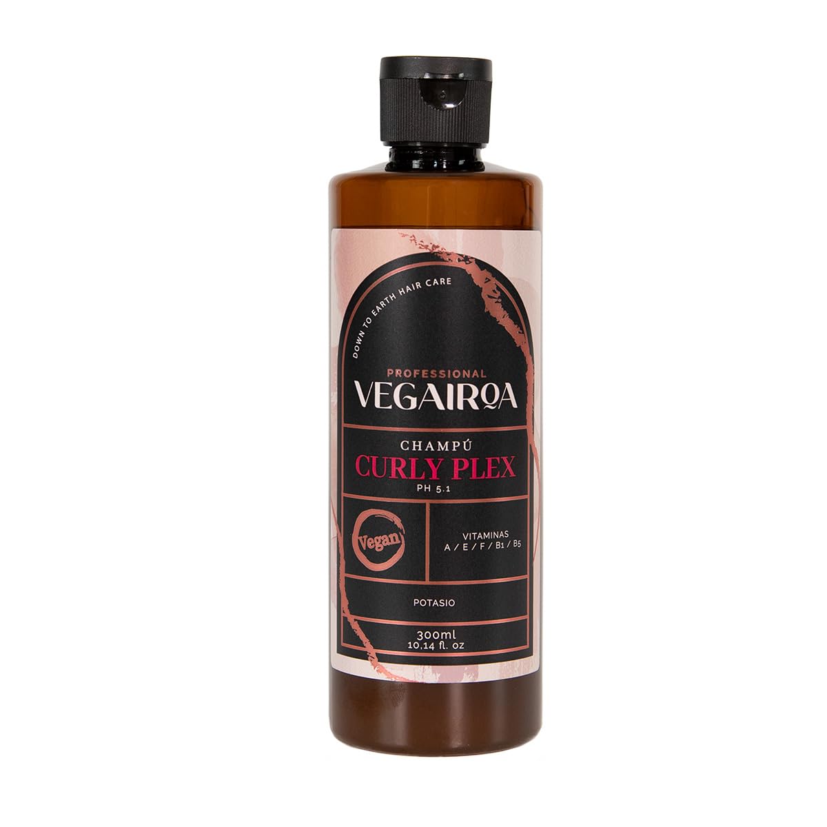 VEGAIROA. Curly Plex Defined Curly Shampoo - Deep Moisturising for Curly or Wavy Hair - Paraben Free - 300ml