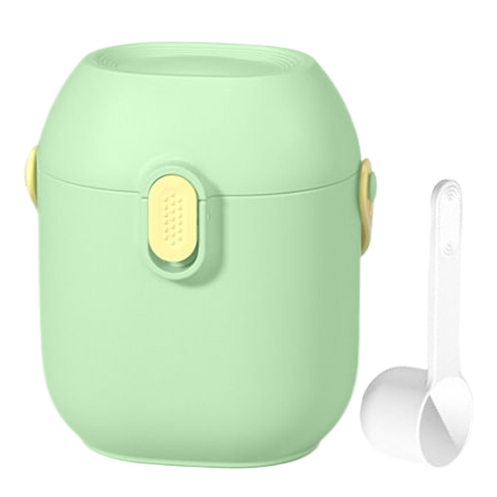 Dispensador de Leche en Polvo Portátil para Bebés,Caja de Almacenamiento de Alimentos con Cuchara Medidora | Organizador para Viajes Guarderías Paseos en Cochecito Canguros Playas Avión Tren