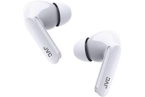 JVC Ultra Compact True Wireless Bluetooth Earbuds (HAB5TW White)