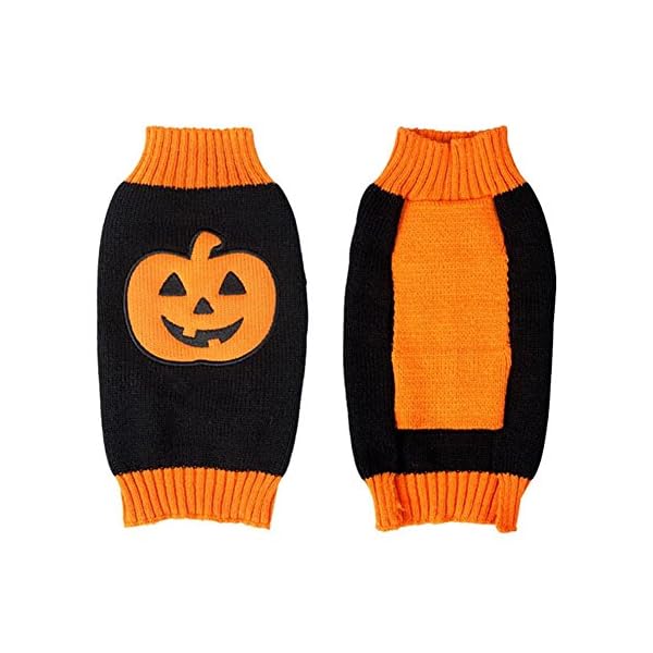 Bobibi pet clothes the halloween pumpkin cat dog sweater, dog knitwear, dog apparel, pet sweatshirt - image 5