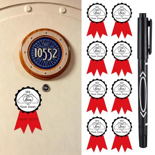 Sabary 24 Pcs Cruise Magnets Door Decorations Fish Extender Exchange Gifts Pixie Dust Gifts for Cruise, We Love Your Door Nautical Ship Compliment Magnets Reusable for Cabin Ship Travel Decoration