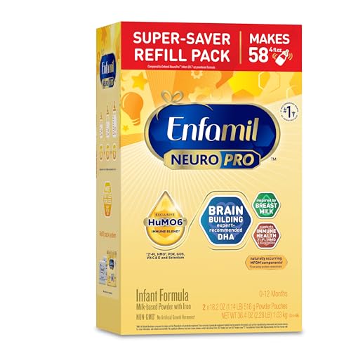 Image of Enfamil NeuroPro Baby Formula, MFGM* 5-Year Benefit, Expert-Recommended Brain-Building Omega-3 DHA, Exclusive Immune Supporting HuMO6 Blend, Infant Formula Powder, Baby Milk, 36.4 Oz