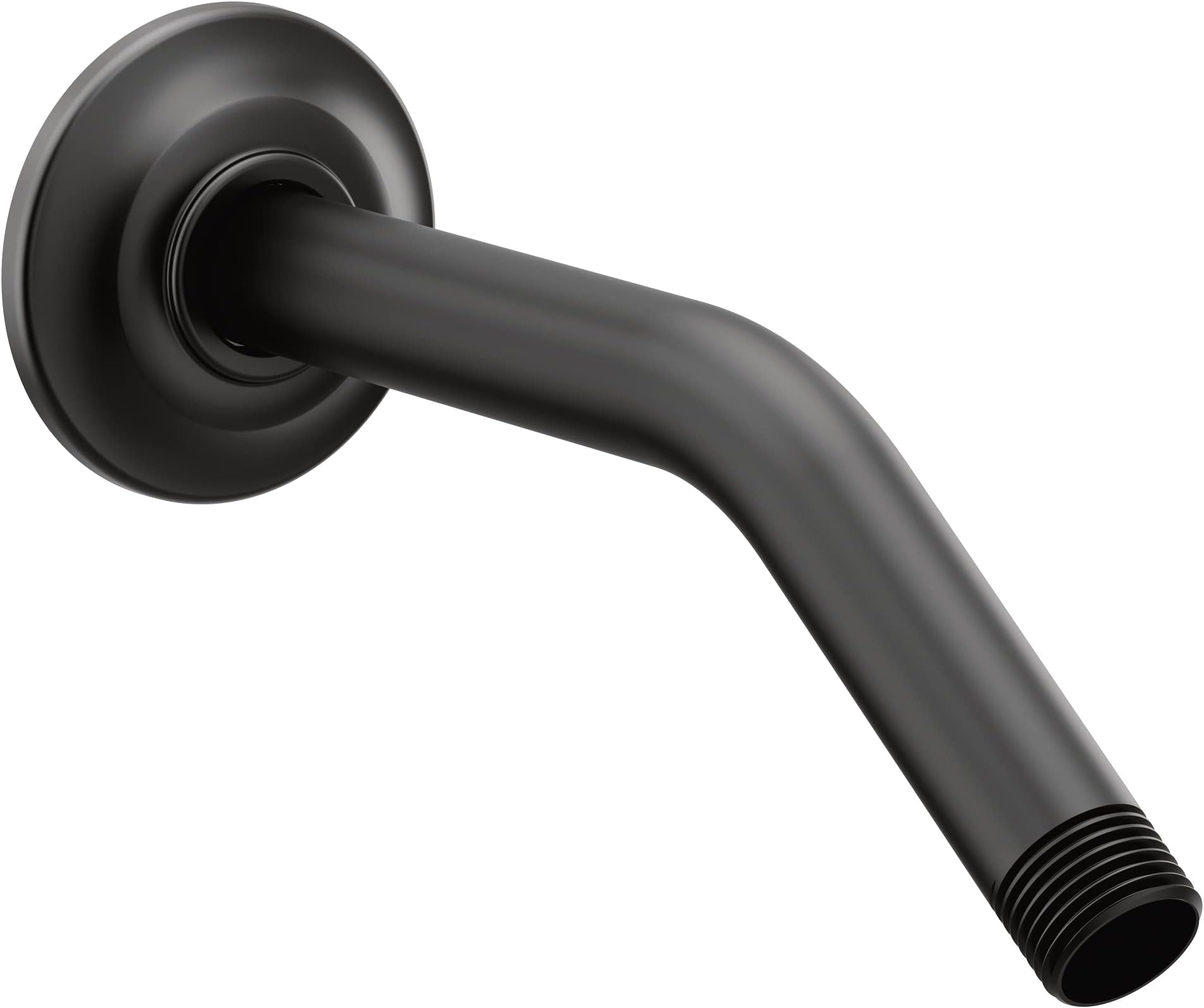 S122BL Collection Accessories-Premium Brushed Nickel 8-Inch Shower Arm, Matte Black