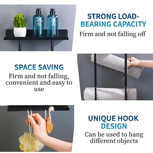 Portasciugamani Senza Foratura Delmkin Nero Towel