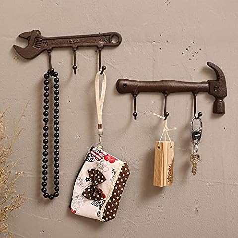 AFUDER Vintage Key Holder with Hooks Cover