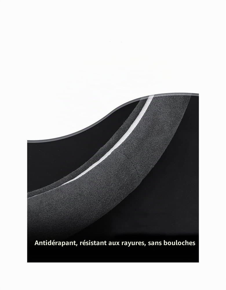 Tesla Couvre Volant en Cuir pour Modèles 3, X, S, Y - Alcantara - Solid D-Shape