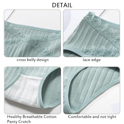 Culotte maternité lot de 6 slips de grossesse en coton doux taille basse - 2